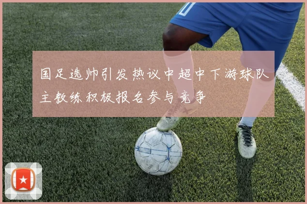 国足选帅引发热议中超中下游球队主教练积极报名参与竞争